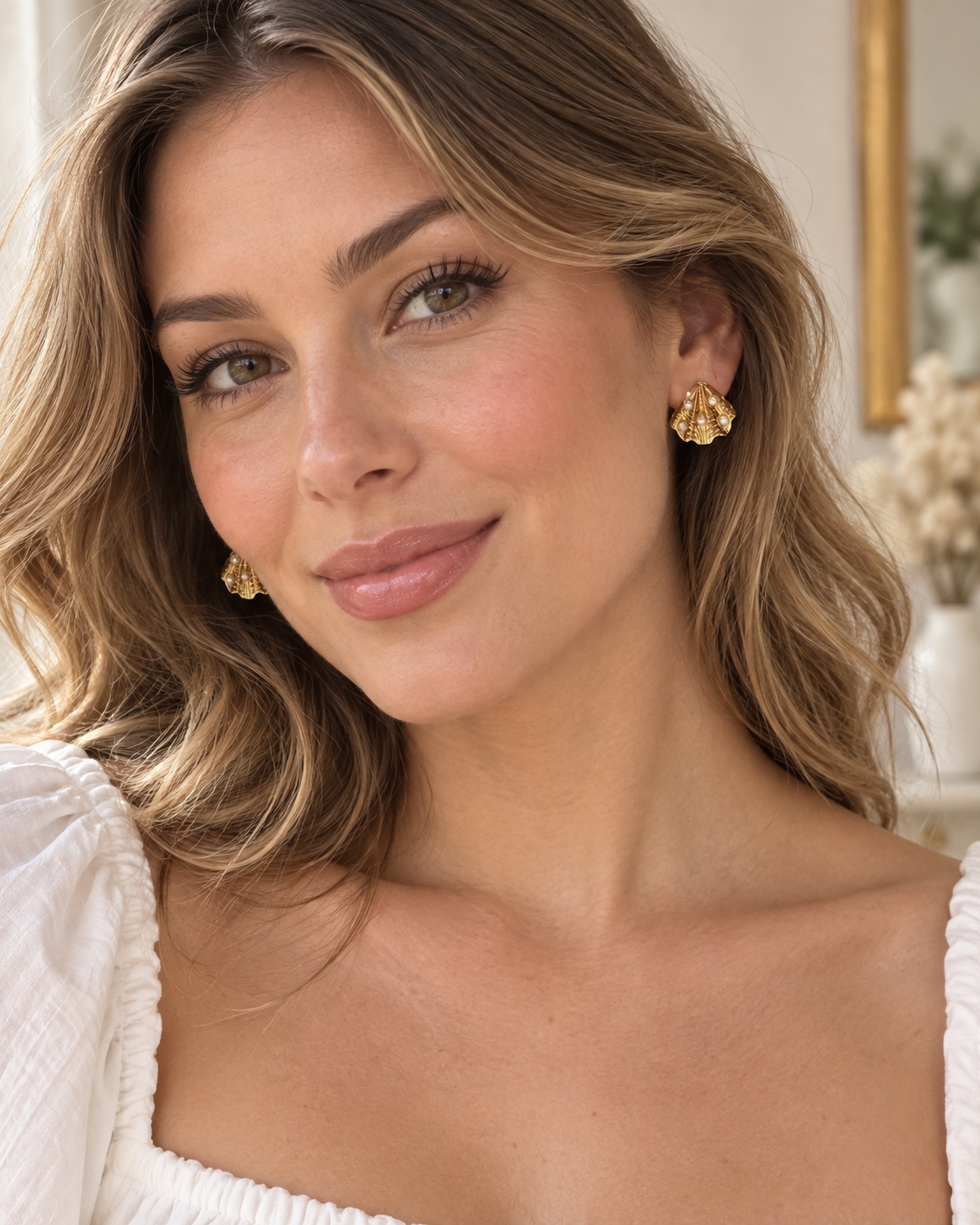 Pearl Shell Studs