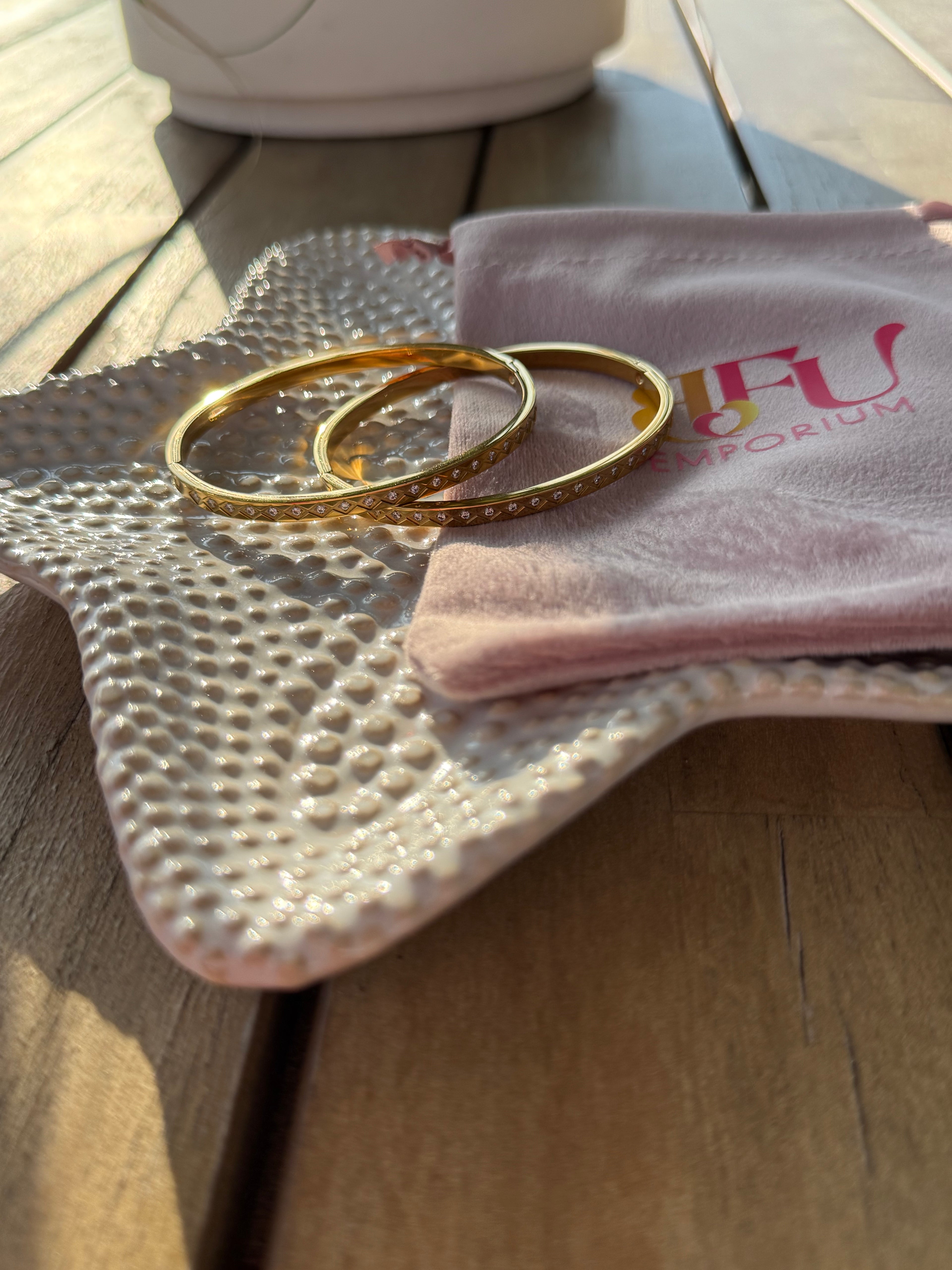 Crystal Edge Bangle